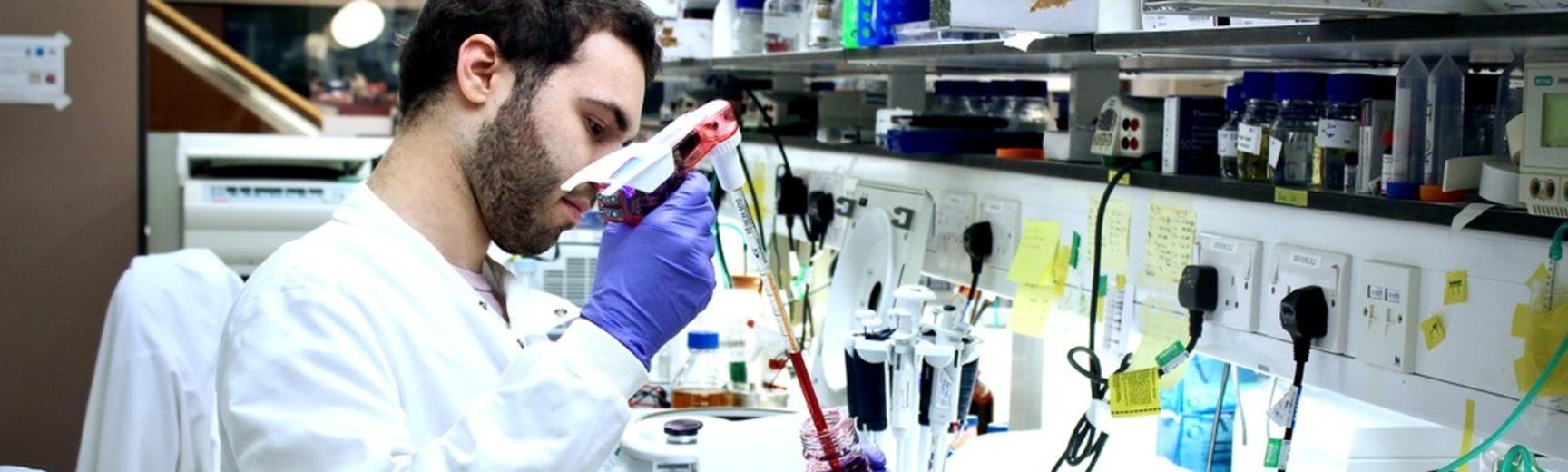 Danny doing science